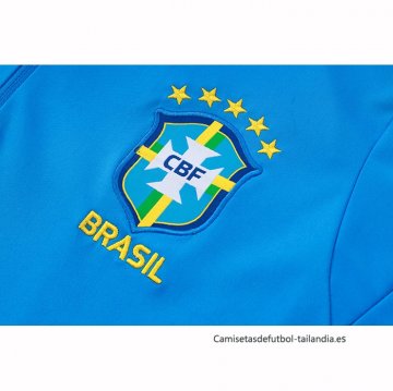 Chandal de Sudadera del Brasil Nino 2026-2027 Azul
