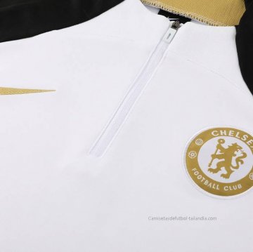 Chandal de Sudadera del Chelsea 2023-2024 Blanco