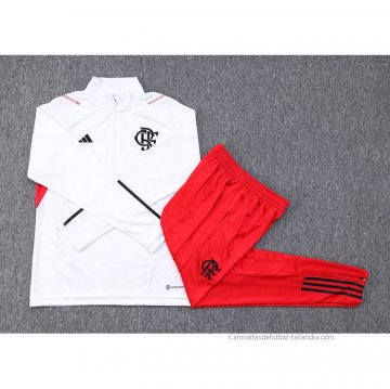 Chandal de Sudadera del Flamengo 2023-2024 Blanco