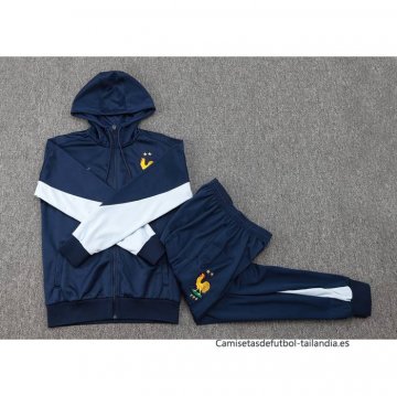 Chandal de Sudadera del Francia 2024-2025 Azul Oscuro