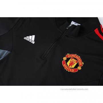 Chandal de Sudadera del Manchester United 2022-2023 Negro