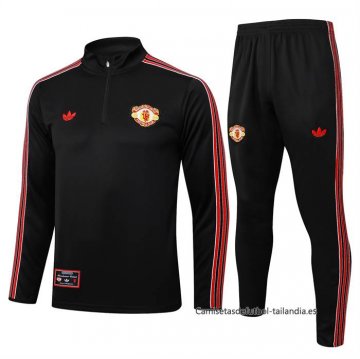 Chandal de Sudadera del Manchester United 2025-2026 Negro Chandal de Sudadera del Manchester United 2025-2026 Negro