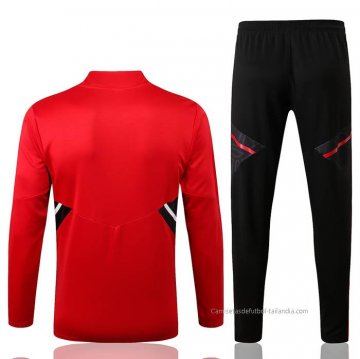 Chandal de Sudadera del Manchester United Nino 2022-2023 Rojo