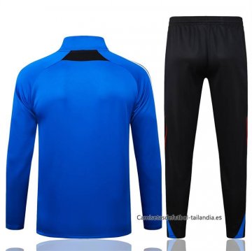Chandal de Sudadera del Manchester United Nino 2025-2026 Azul