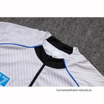 Chandal de Sudadera del Napoli Nino 2025-2026 Blanco