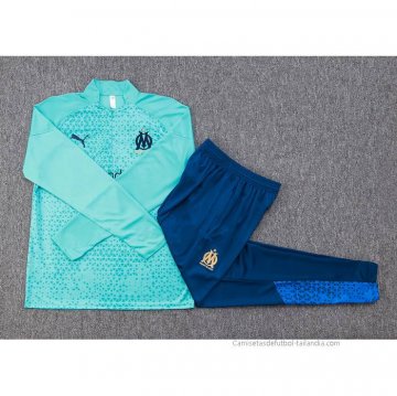Chandal de Sudadera del Olympique Marsella Nino 2023-2024 Verde