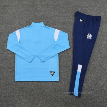 Chandal de Sudadera del Olympique Marsella Nino 2023-2024 Azul