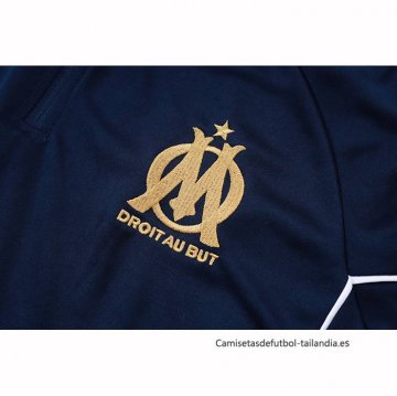 Chandal de Sudadera del Olympique Marsella Nino 2025-2026 Azul Verde