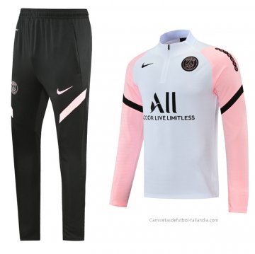 Chandal de Sudadera del Paris Saint-Germain 2021-2022 Blanco
