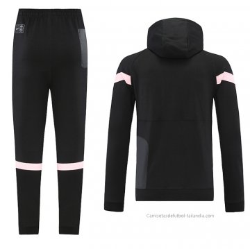 Chandal de Sudadera del Paris Saint-Germain 2021-2022 Negro y Rosa