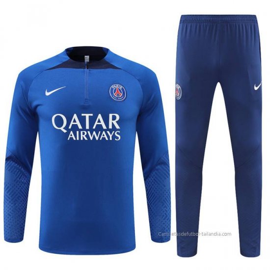 Chandal de Sudadera del Paris Saint-Germain 2022-2023 Azul Oscuro - Haga un click en la imagen para cerrar