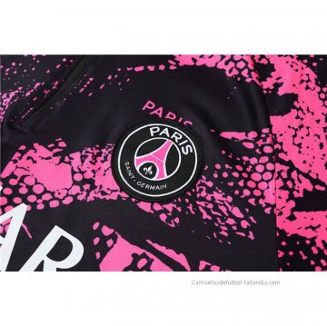 Chandal de Sudadera del Paris Saint-Germain 2022-2023 Negro y Rosa