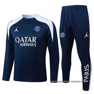 Chandal de Sudadera del Paris Saint-Germain 2025-2026 Azul Blanco Chandal de Sudadera del Paris Saint-Germain 2025-2026 Azul Blanco