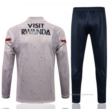 Chandal de Sudadera del Paris Saint-Germain Jordan 2021-2022 Gris