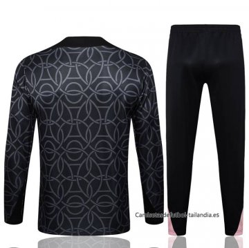 Chandal de Sudadera del Paris Saint-Germain Jordan Nino 2024-2025 Negro