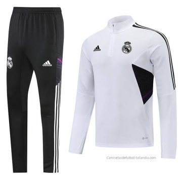 Chandal de Sudadera del Real Madrid 2022-2023 Blanco