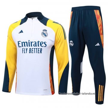 Chandal de Sudadera del Real Madrid 2024-2025 Blanco Chandal de Sudadera del Real Madrid 2024-2025 Blanco
