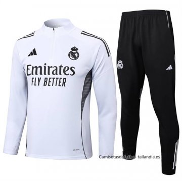 Chandal de Sudadera del Real Madrid 2025-2026 Blanco Chandal de Sudadera del Real Madrid 2025-2026 Blanco