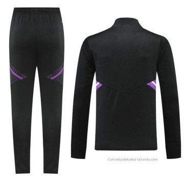 Chandal de Sudadera del Real Madrid Nino 2022-2023 Negro