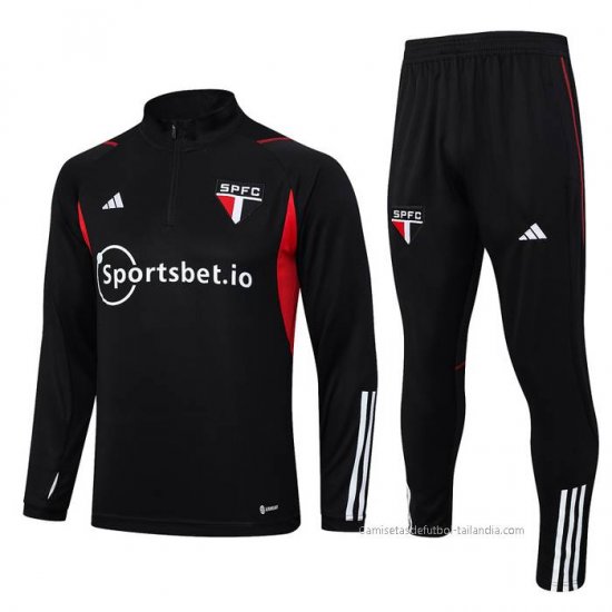 Chandal de Sudadera del Sao Paulo 2023-2024 Negro - Haga un click en la imagen para cerrar