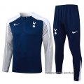 Chandal de Sudadera del Tottenham Hotspur Nino 2025-2026 Azul Gris