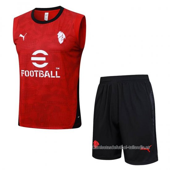 Chandal del AC Milan Sin Mangas 2025-2026 Rojo - Haga un click en la imagen para cerrar