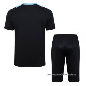 Chandal del Argentina Manga Corta 2024-2025 Negro - Pantalon Corto