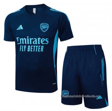 Chandal del Arsenal Manga Corta 2025-2026 Azul - Pantalon Corto Chandal del Arsenal Manga Corta 2025-2026 Azul - Pantalon Corto