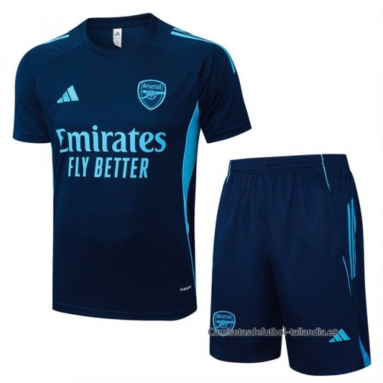 Chandal del Arsenal Manga Corta 2025-2026 Azul - Pantalon Corto - Haga un click en la imagen para cerrar