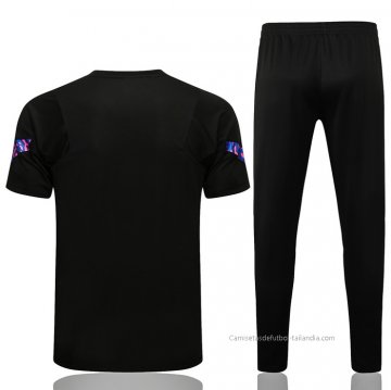 Chandal del Barcelona Manga Corta 2021-2022 Negro