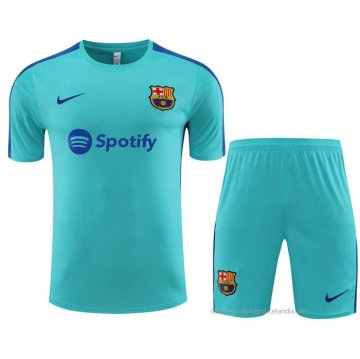 Chandal del Barcelona Manga Corta 2023-2024 Verde - Pantalon Corto Chandal del Barcelona Manga Corta 2023-2024 Verde - Pantalon Corto