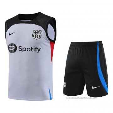 Chandal del Barcelona Sin Mangas 2023-2024 Gris Chandal del Barcelona Sin Mangas 2023-2024 Gris
