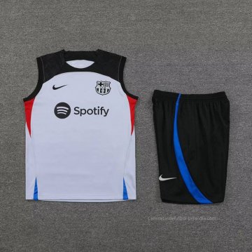Chandal del Barcelona Sin Mangas 2023-2024 Gris