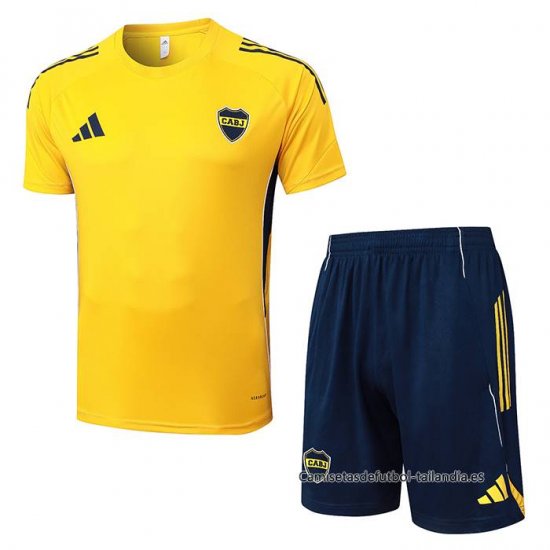 Chandal del Boca Juniors Manga Corta 2025-2026 Amarillo - Pantalon Corto - Haga un click en la imagen para cerrar