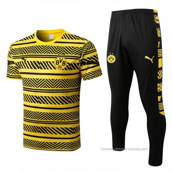 Chandal del Borussia Dortmund Manga Corta 2022-2023 Amarillo - Haga un click en la imagen para cerrar