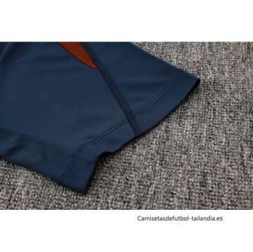 Chandal del Inglaterra Manga Corta 2024-2025 Azul - Pantalon Corto