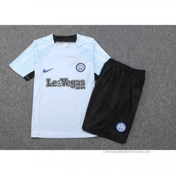 Chandal del Inter Milan Manga Corta 2023-2024 Azul - Pantalon Corto