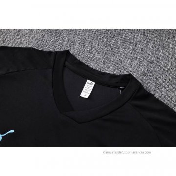 Chandal del Manchester City Manga Corta 2022-2023 Negro - Pantalon Corto