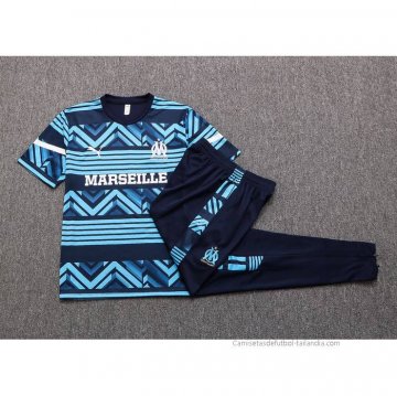 Chandal del Olympique Marsella Manga Corta 2022-2023 Azul