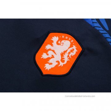 Chandal del Paises Bajos Manga Corta 2022-2023 Azul - Pantalon Corto
