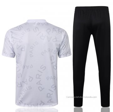 Chandal del Paris Saint-Germain Jordan Manga Corta 2021-2022 Blanco