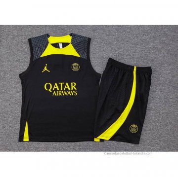 Chandal del Paris Saint-Germain Jordan Sin Mangas 2023-2024 Negro