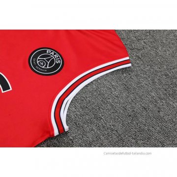 Chandal del Paris Saint-Germain Jordan Sin Mangas 2022-2023 Rojo