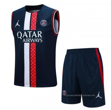 Chandal del Paris Saint-Germain Jordan Sin Mangas 2023-2024 Azul Chandal del Paris Saint-Germain Jordan Sin Mangas 2023-2024 Azul