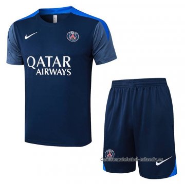 Chandal del Paris Saint-Germain Manga Corta 2025-2026 Azul - Pantalon Corto Chandal del Paris Saint-Germain Manga Corta 2025-2026 Azul - Pantalon Corto
