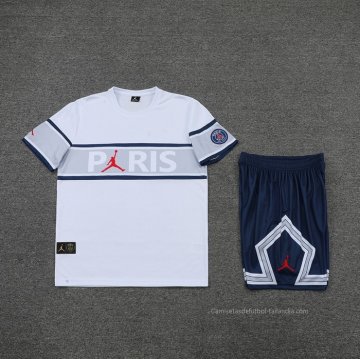 Chandal del Paris Saint-Germain Manga Corta 2022-2023 Blanco - Pantalon Corto