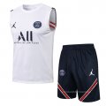 Chandal del Paris Saint-Germain Sin Mangas 2021-2022 Blanco