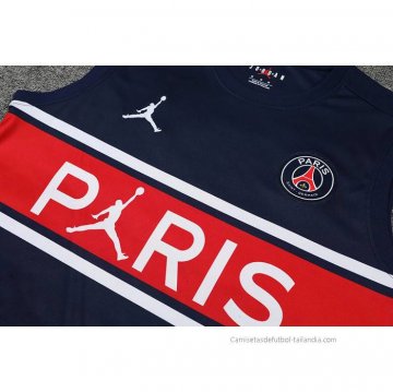Chandal del Paris Saint-Germain Sin Mangas 2022-2023 Azul y Rojo