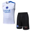 Chandal del Paris Saint-Germain Sin Mangas 2025-2026 Blanco