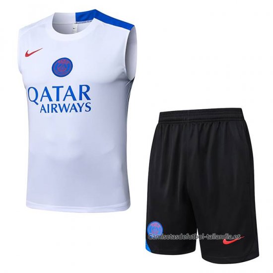 Chandal del Paris Saint-Germain Sin Mangas 2025-2026 Blanco - Haga un click en la imagen para cerrar